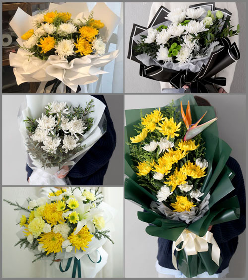 山东莱芜莱城区高庄街道栗子庄村白事花束代送